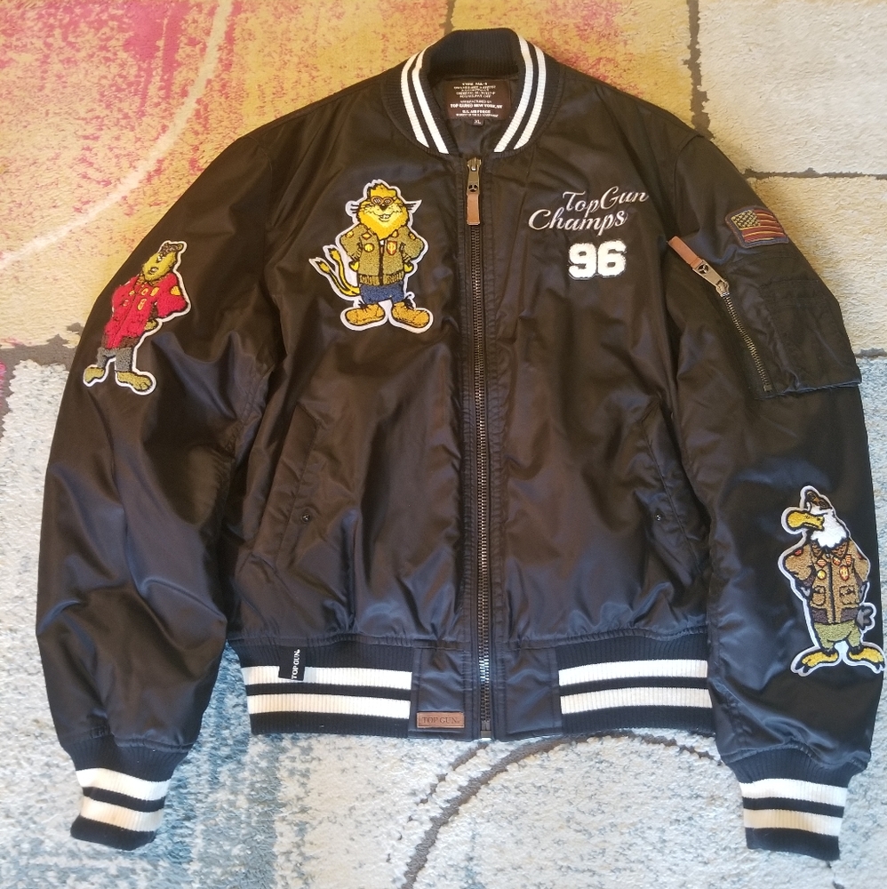 Top Gun® MA-1 "Champs" Nylon Bomber Jacket